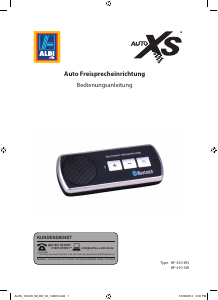 Bedienungsanleitung Auto XS HF-610-WS Freisprechanlage