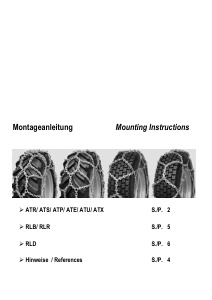 Bedienungsanleitung Rex ATP Schneeketten