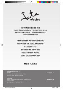 Manuale Jata HA702 Bollitore