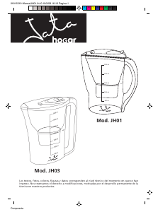 Manual de uso Jata JH03 Purificador de agua