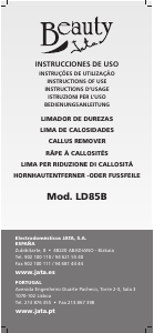 Manual Jata LD85B Remoção de calo