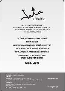 Manual de uso Jata LI595 Licuadora
