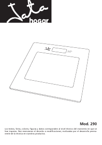 Manual de uso Jata 290 Báscula