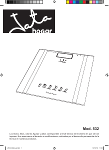 Manual de uso Jata 532 Báscula