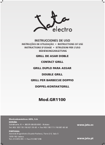 Manual de uso Jata GR1100 Grill de contacto