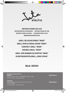 Manual de uso Jata GR594 Grill de contacto