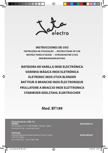 Manual de uso Jata BT189 Batidora de mano