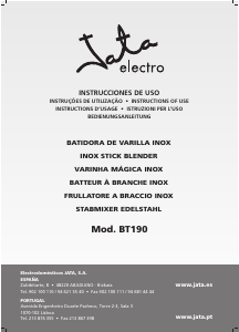 Manual de uso Jata BT190 Batidora de mano
