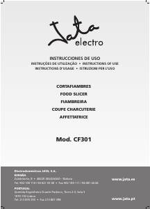 Manual de uso Jata CF301 Cortafiambres