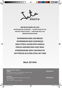 Manual de uso Jata EX1044 Exprimidor de cítricos