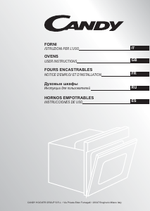 Mode d’emploi Candy FST100/6W Four