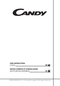 Handleiding Candy FXP886SX Oven