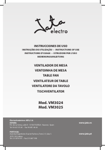 Manuale Jata VM3024 Ventilatore