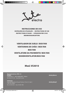 Manual de uso Jata VS3010 Ventilador