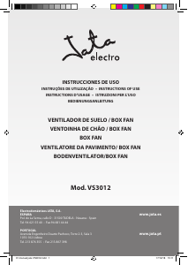 Manual de uso Jata VS3012 Ventilador