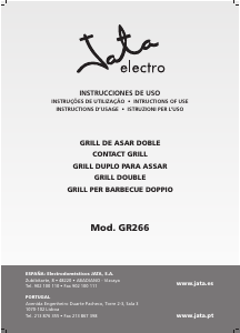 Manual de uso Jata GR266 Grill de contacto