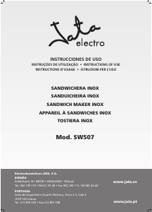 Manual Jata SW507 Grelhador de contacto