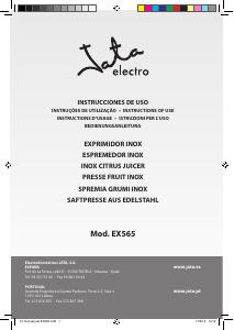 Manual de uso Jata EX565 Exprimidor de cítricos