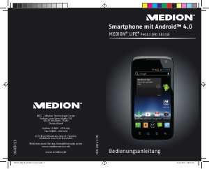 Bedienungsanleitung Medion LIFE P4013 (MD 98332) Handy