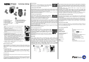 Instrukcja Sunpak PF30X Lampa błyskowa