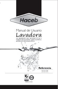 Manual de uso Haceb Assento 510 PL Lavadora