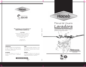 Manual de uso Haceb Assento 540 PL Lavadora