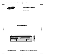 Käyttöohje Samsung SV-DVD3EV DVD-videosoitin