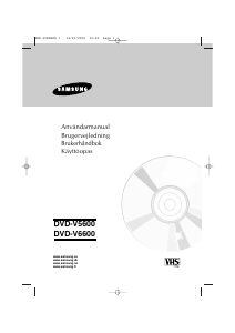 Bruksanvisning Samsung DVD-V5600 DVD-Video Kombination