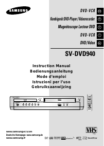 Handleiding Samsung SV-DVD940 DVD-Video combinatie