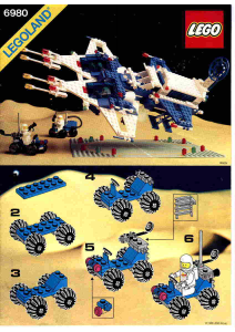 Bedienungsanleitung Lego set 6980 Space Galaxis Raumschiff