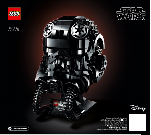 Käyttöohje Lego set 75274 Star Wars TIE Fighter Pilot -kypärä