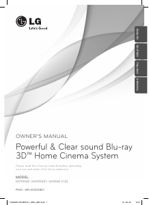 Manual LG HX995DF Home Theater System