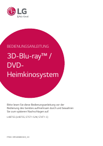 Bedienungsanleitung LG LHB755 Heimkinosystem