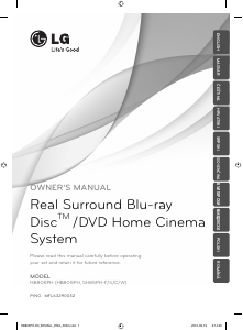Bruksanvisning LG HB805PH Hembiopaket