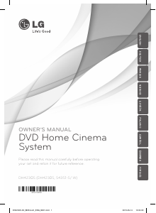 Bruksanvisning LG DH4230S Hembiopaket