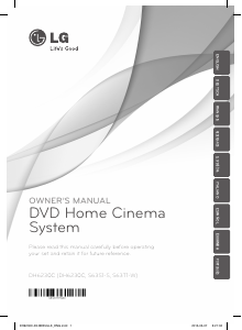 Bruksanvisning LG DH6230C Hembiopaket