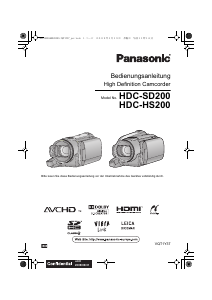 Bedienungsanleitung Panasonic HDC-HS200 Camcorder