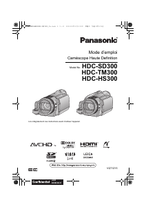 Mode d’emploi Panasonic HDC-SD300 Caméscope