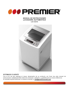 Manual Premier LAV-5357A Máquina de lavar roupa