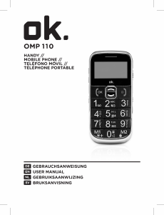 Handleiding OK OMP 110 Mobiele telefoon
