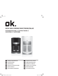 Mode d’emploi OK OCM 500 Cafetière