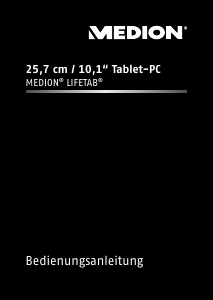 Bedienungsanleitung Medion Lifetab S10346 (MD 99282) Tablet