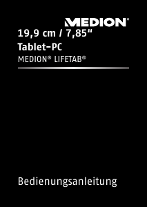 Bedienungsanleitung Medion Lifetab S7852 (MD 98625) Tablet