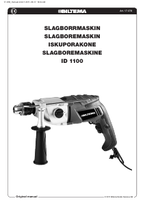 Bruksanvisning Biltema ID 1100 Slagborrmaskin