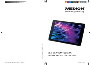 Bedienungsanleitung Medion Lifetab P10603 (MD 60876) Tablet