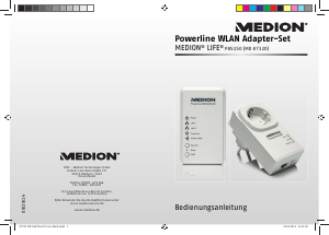 Bedienungsanleitung Medion P85150 (MD 87320) Powerline adapter