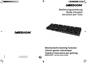 Mode d’emploi Medion X81699 (MD 87699) Clavier