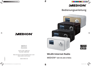 Bedienungsanleitung Medion S85105 (MD 87805) Radio