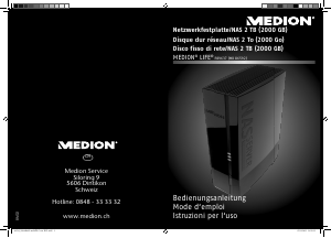 Bedienungsanleitung Medion LIFE P89637 (MD 86592) NAS