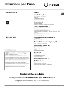 Manuale Indesit IDCL G5 B H Asciugatrice